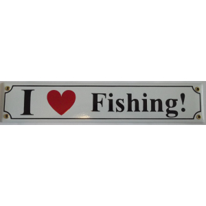 Straatnaambord I love met eigen tekst